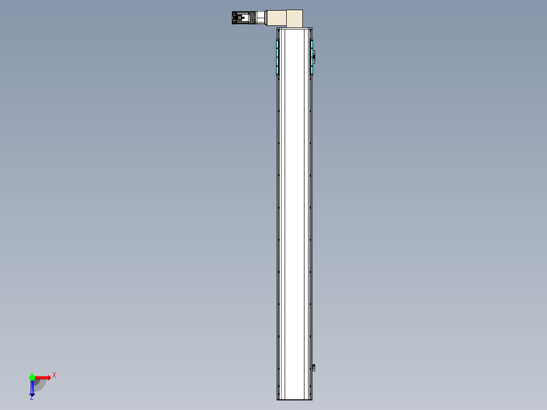 同步带滑台-半封闭B22-L100-C-S1900-L-P75-D3-N5俯视图