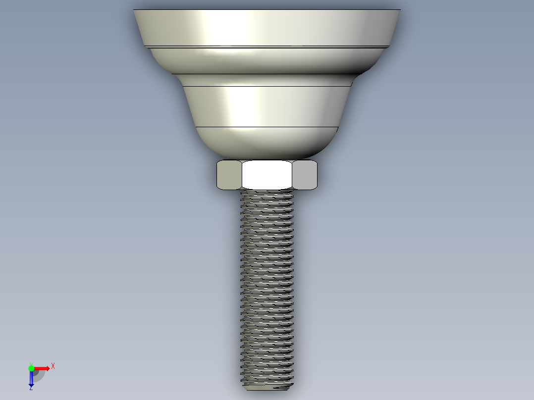不銹鋼固定腳座383-3D多系列多零件图纸模型俯视图