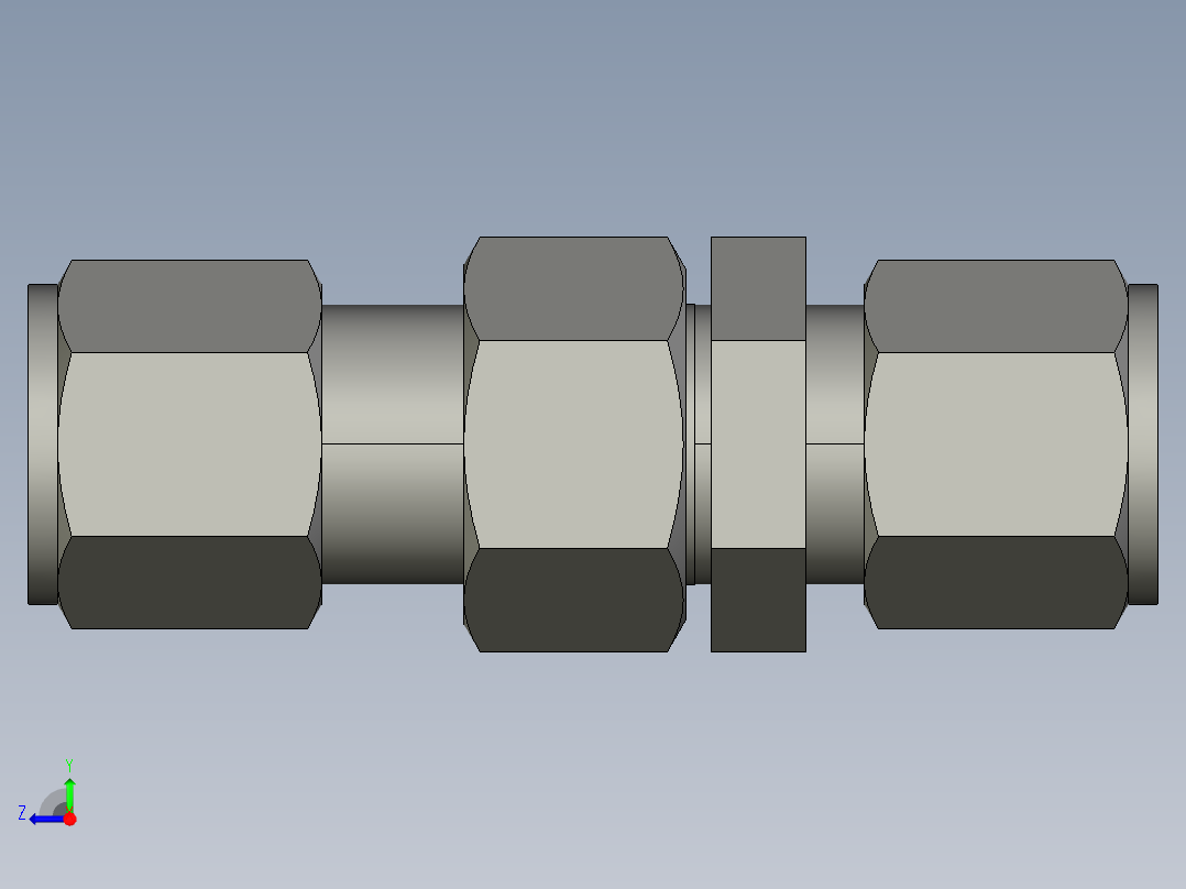卡套式工业通用硬管接头10_wbu-s右视图