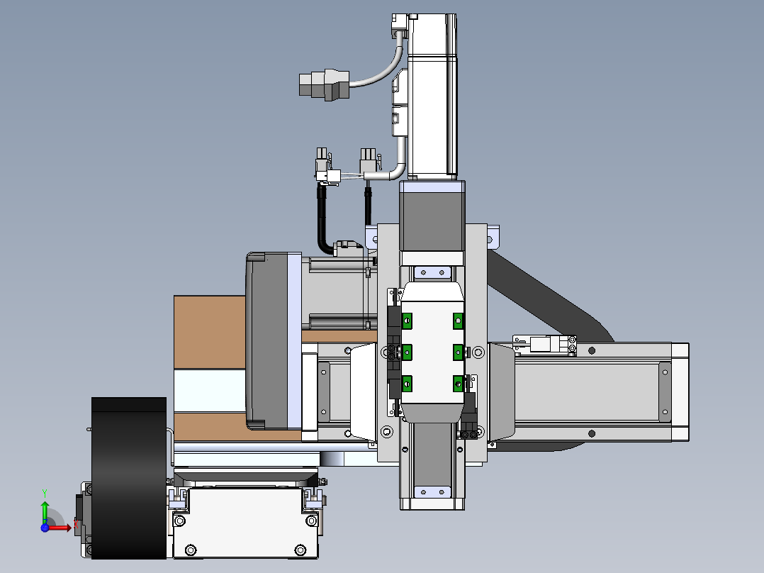 内嵌直交机械手XYG系列XYG432-A1前视图