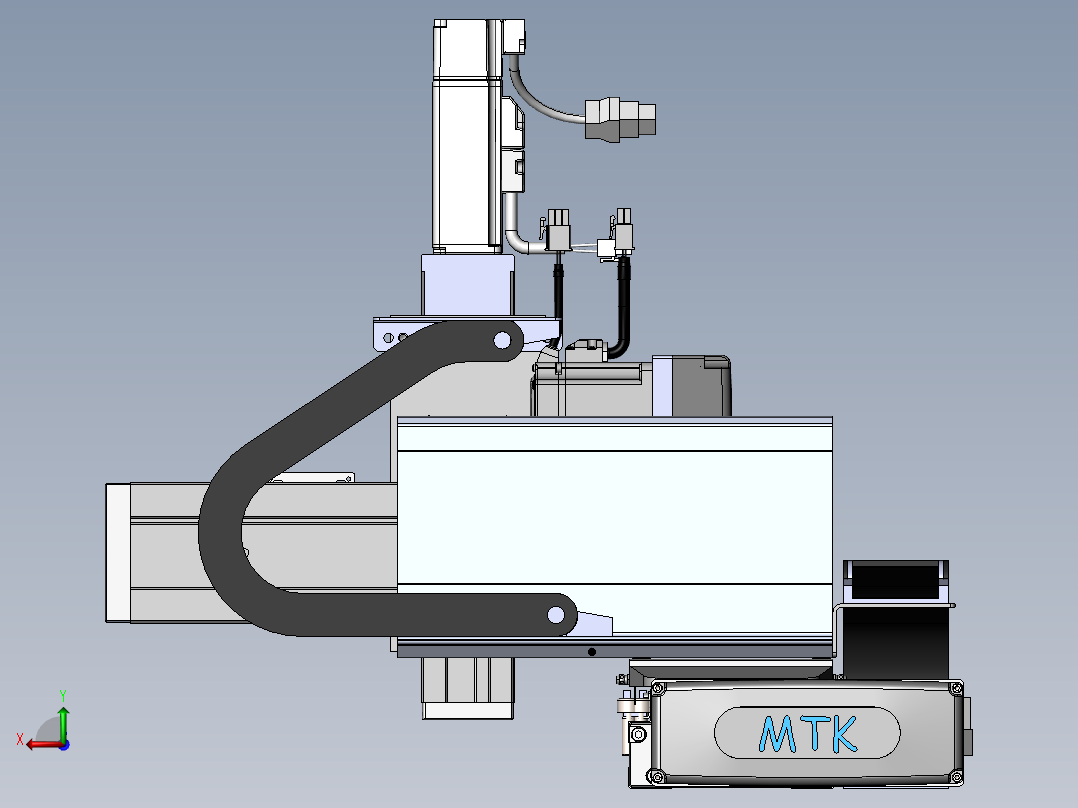 内嵌直交机械手XYG系列XYG432-A1后视图