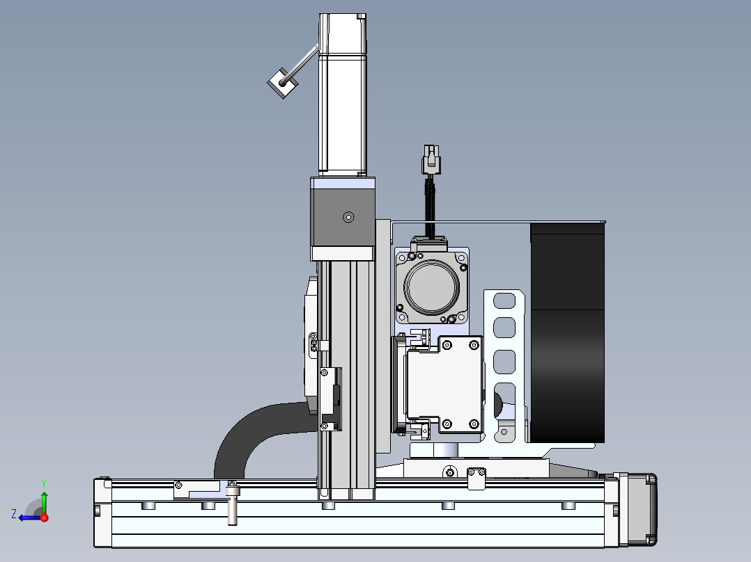 内嵌直交机械手XYG系列XYG432-A1右视图
