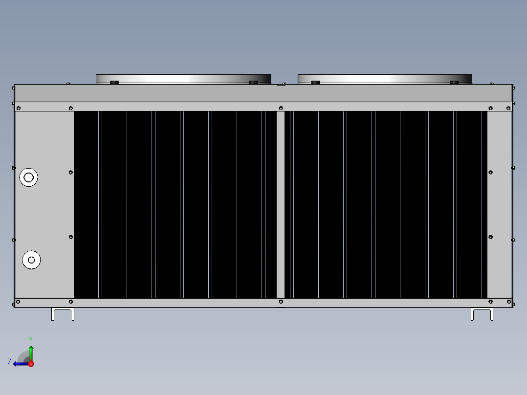 V型冷水机冷凝器右视图