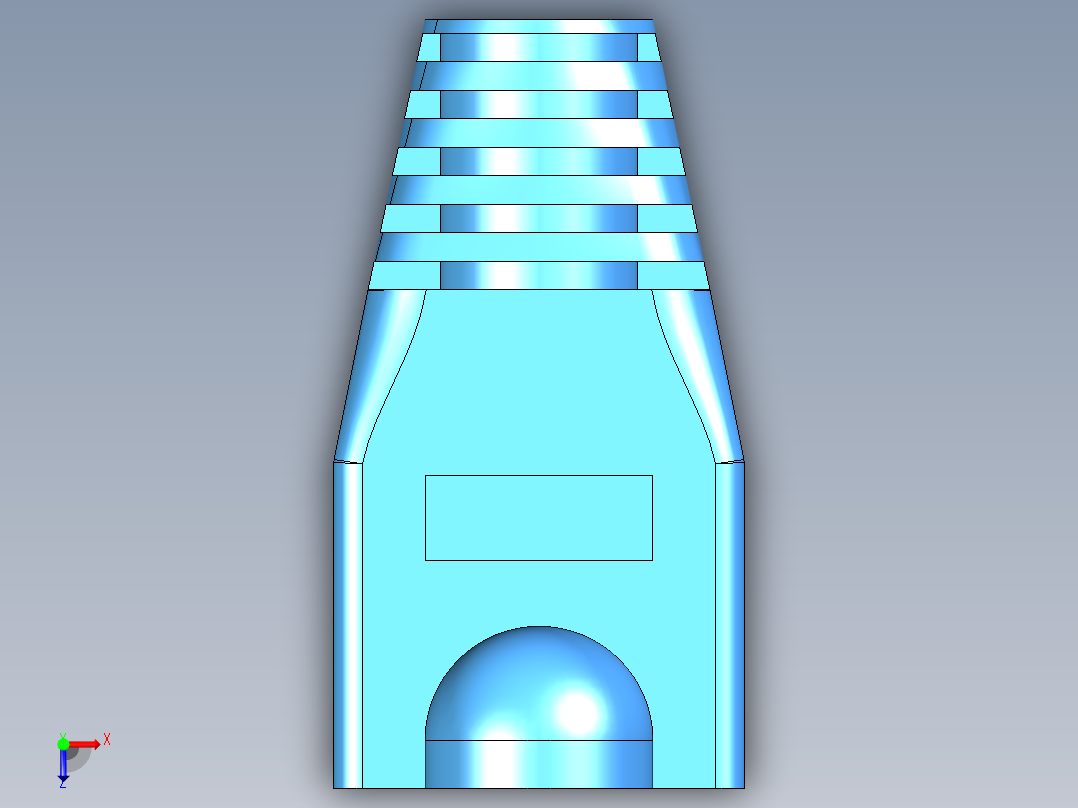 RJ45插头保护套俯视图