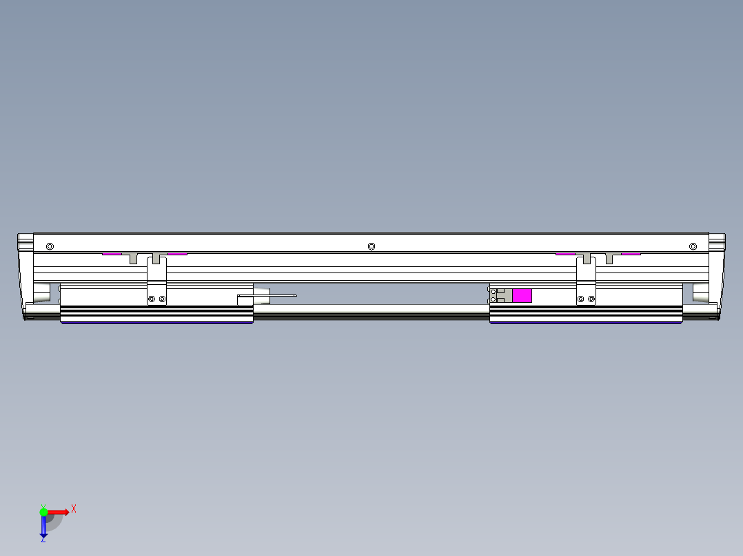 威洛博VL系列3d模型模组2VL14S2Y-S200俯视图