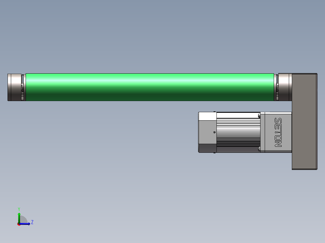 铝型材带式输送机左视图