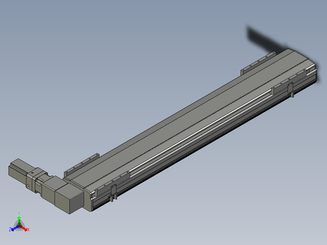 直线模组LHB21-L40-S1200-R(B)设计图纸