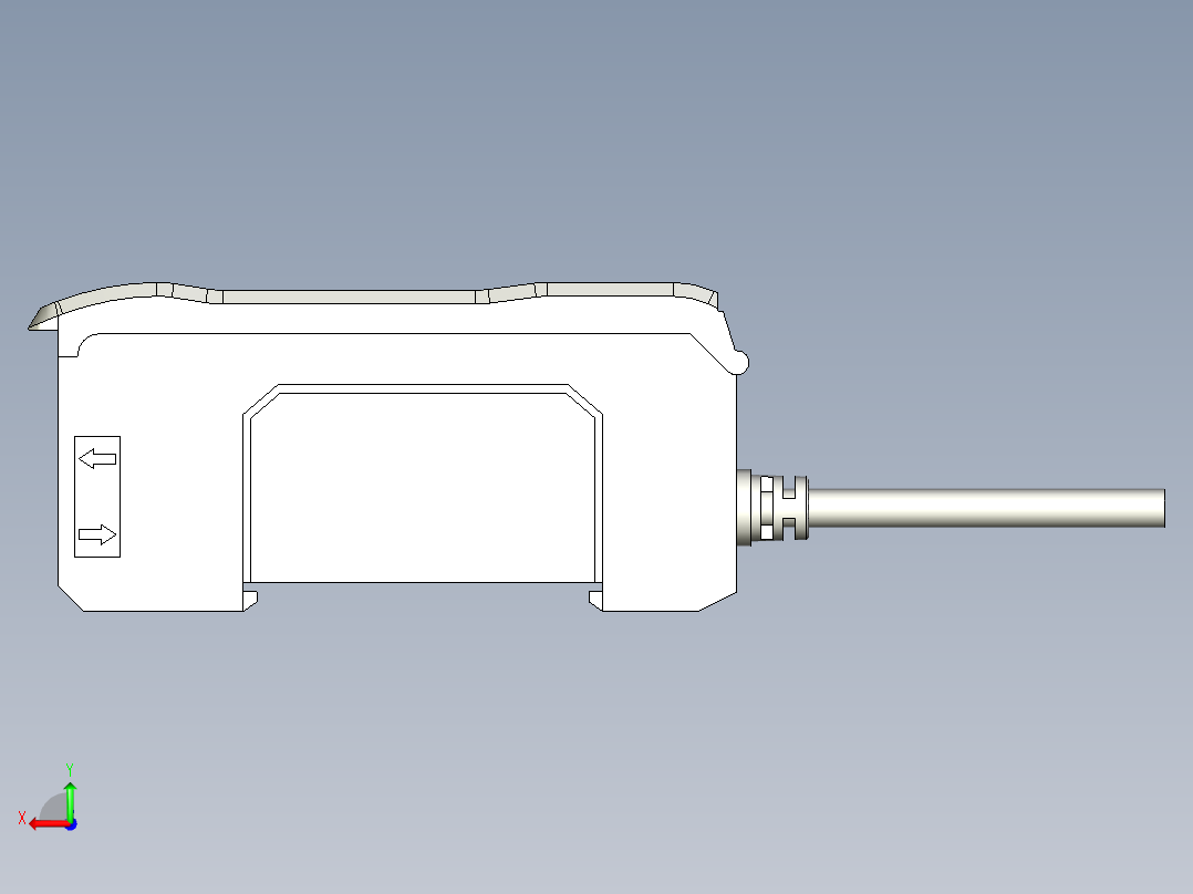 功能型双数显光纤传感器FR-J20_3D后视图