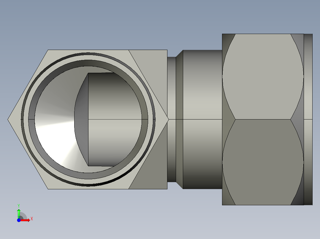 卡套式工业通用硬管接头20_cbu-s前视图