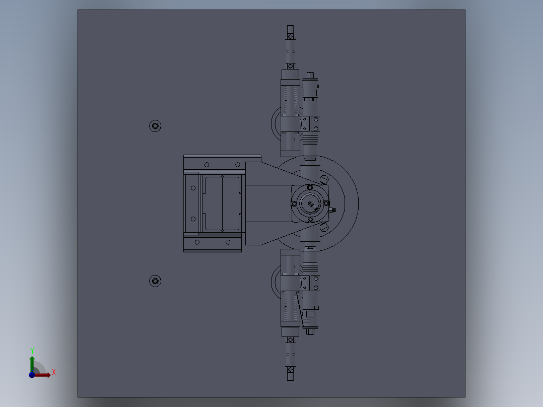 齿轮加工机前视图