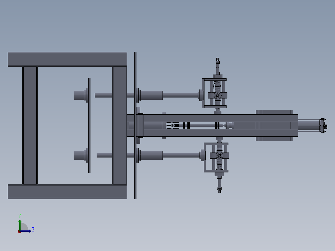 齿轮加工机左视图