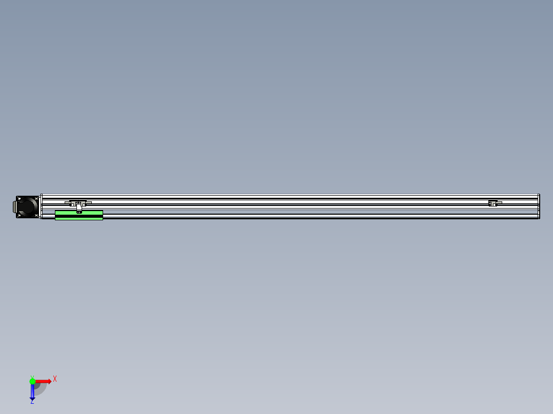 同步带滑台-半封闭B13-L90-S1200-R-P40-D3俯视图
