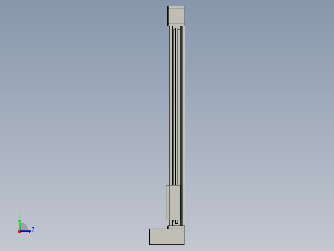 欧规系列-GB8-L96-S800-BLU-P40-MS3左视图