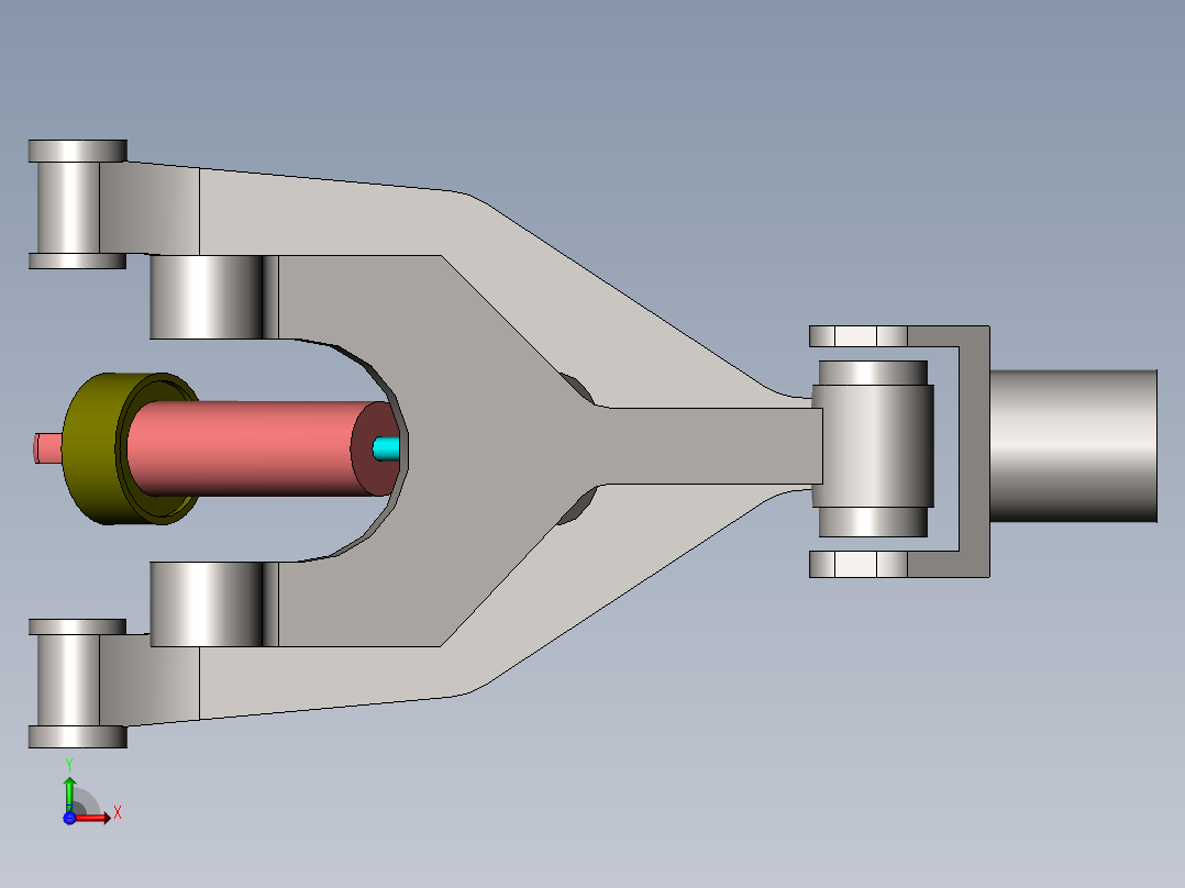 汽车悬架系统前视图