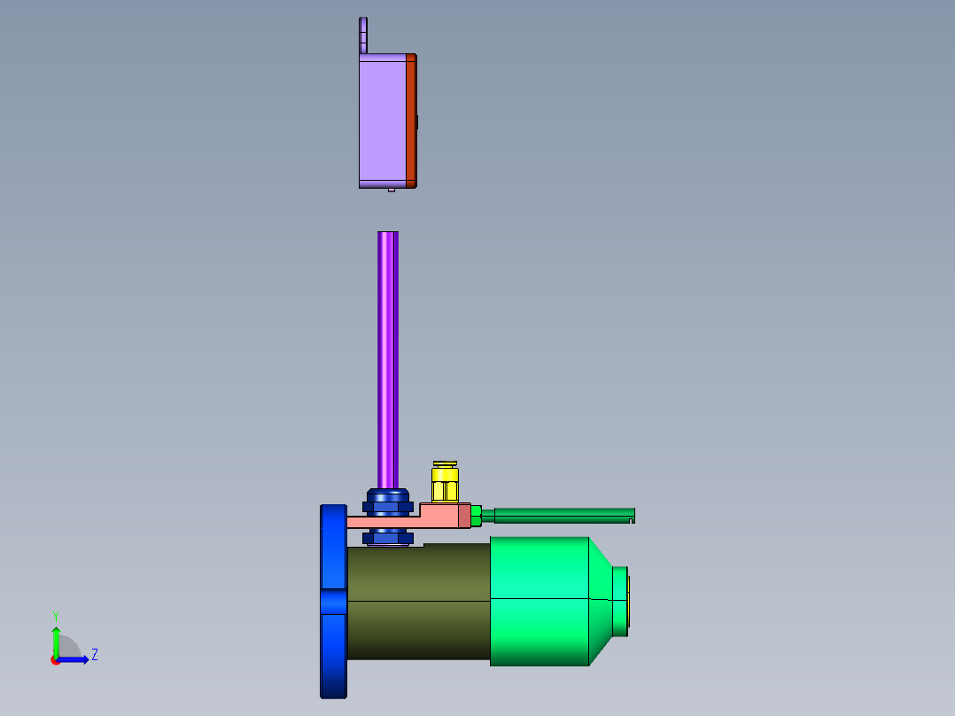 cnc数控中心测量对刀器左视图