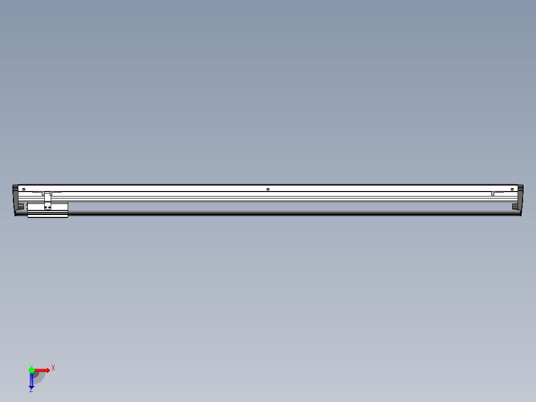 威洛博VL系列3d模型模组VL17E1Y-S1200俯视图