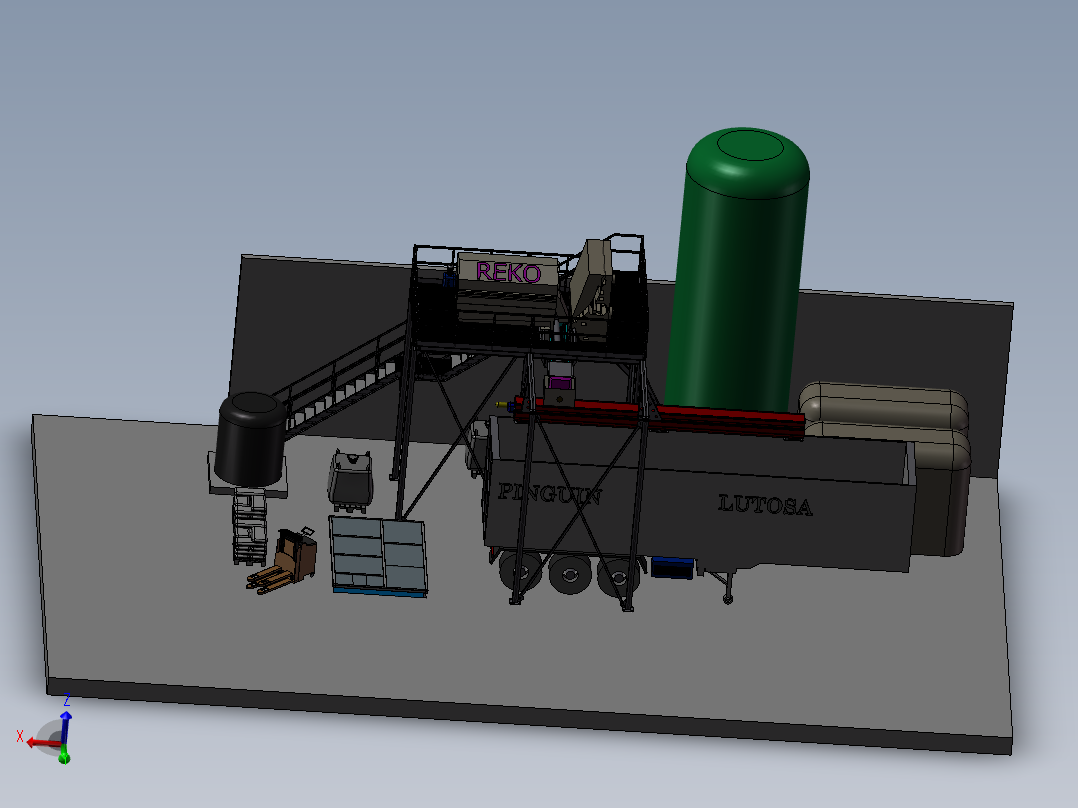 建设平台用的钢结构<span style='color: red'>3D</span>模型