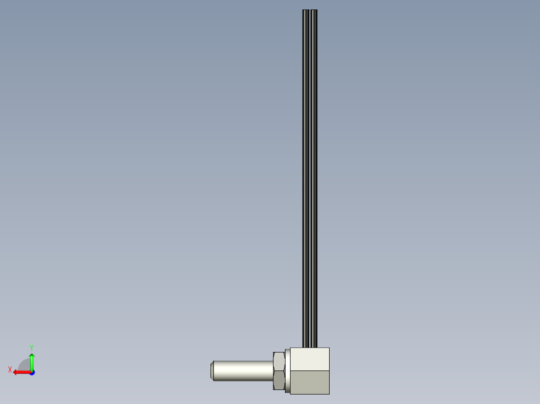 直角光纤_漫反射型FR-Y38后视图