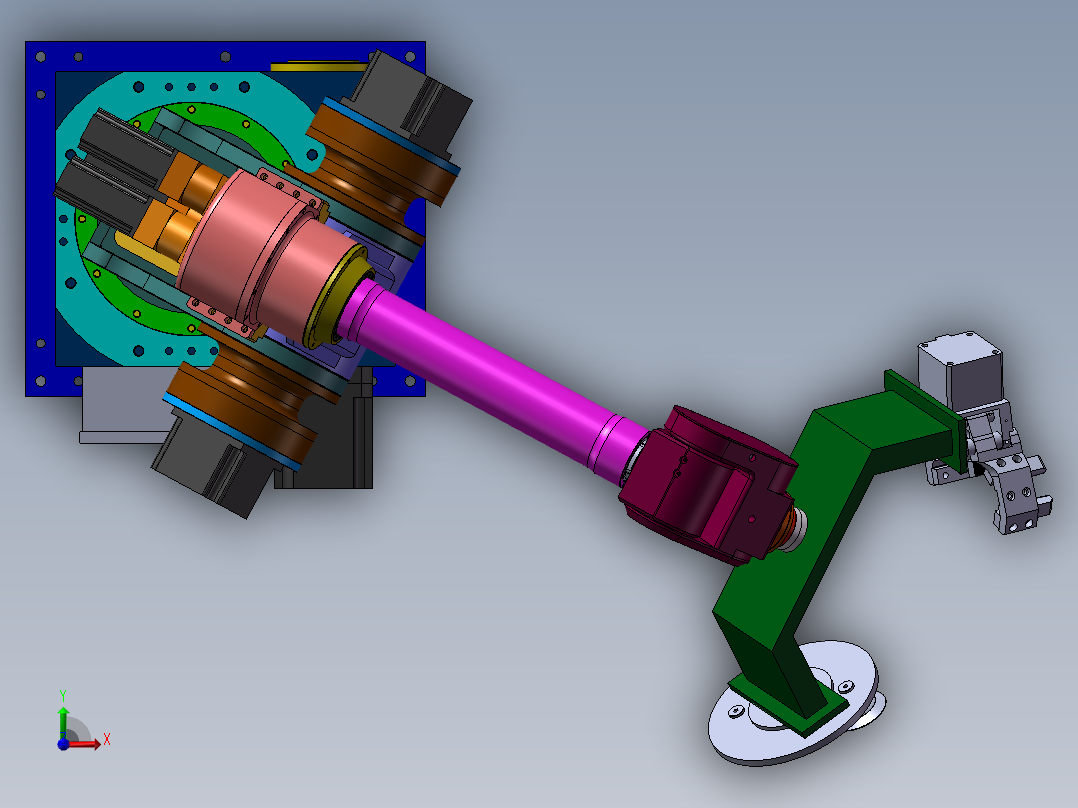 六轴机器人（六轴机械手）前视图