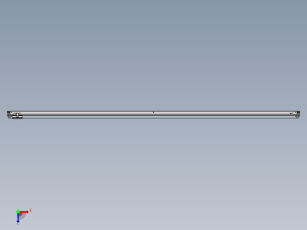 威洛博VL系列直线电机模组-VL14S1-S3000俯视图
