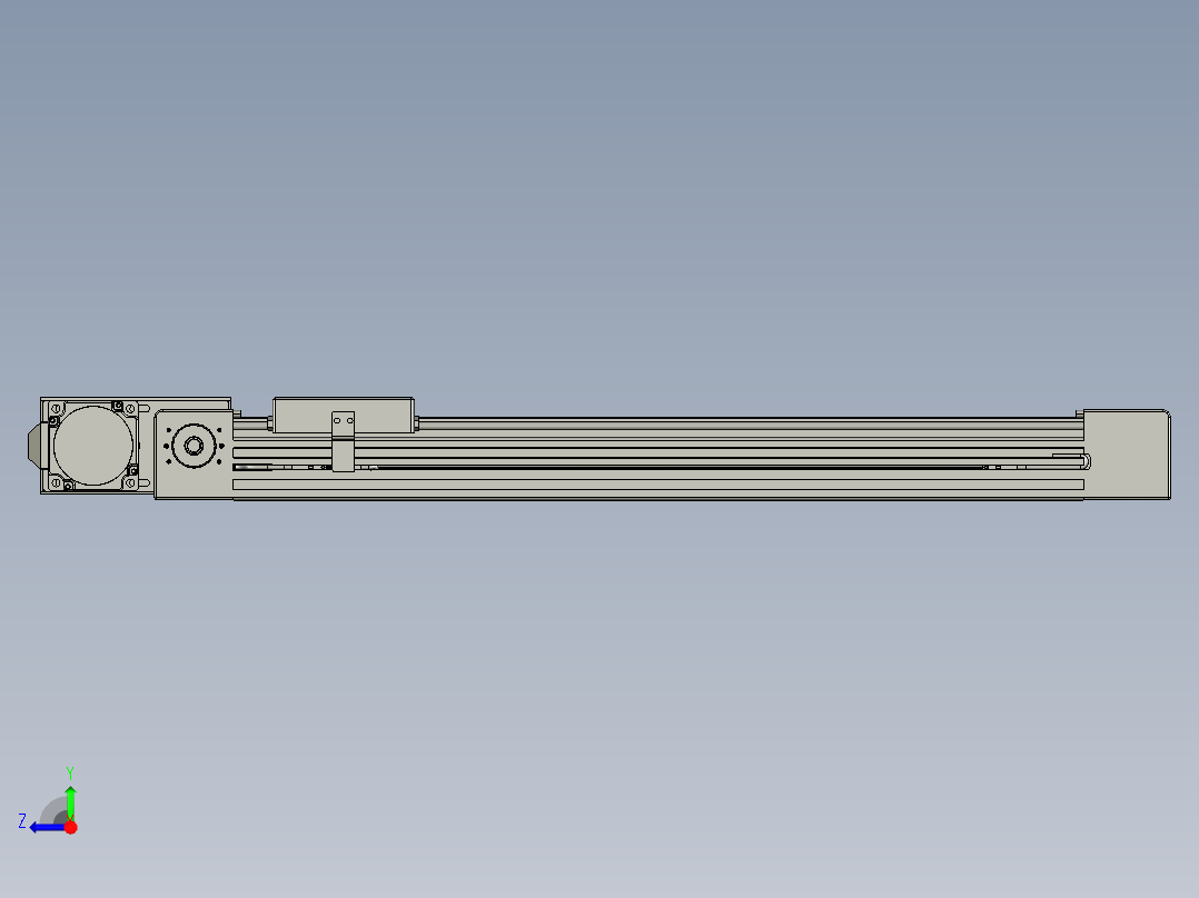 威洛博直线电机模组EB4-L40-S400-BR-57-MS3右视图