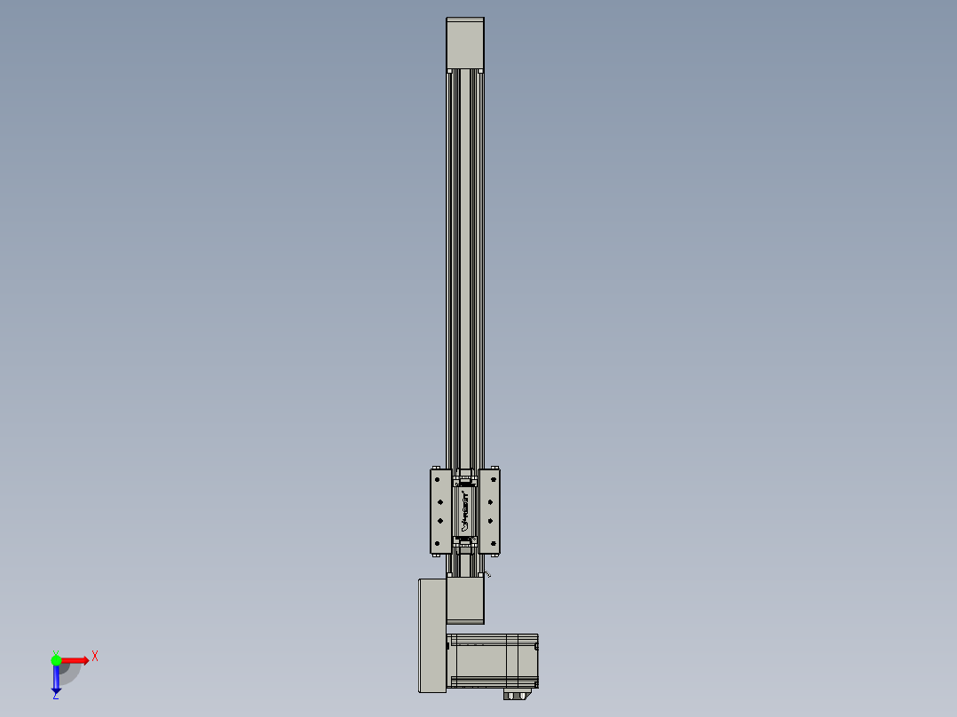 威洛博直线电机模组EB4-L40-S400-BR-57-MS3俯视图