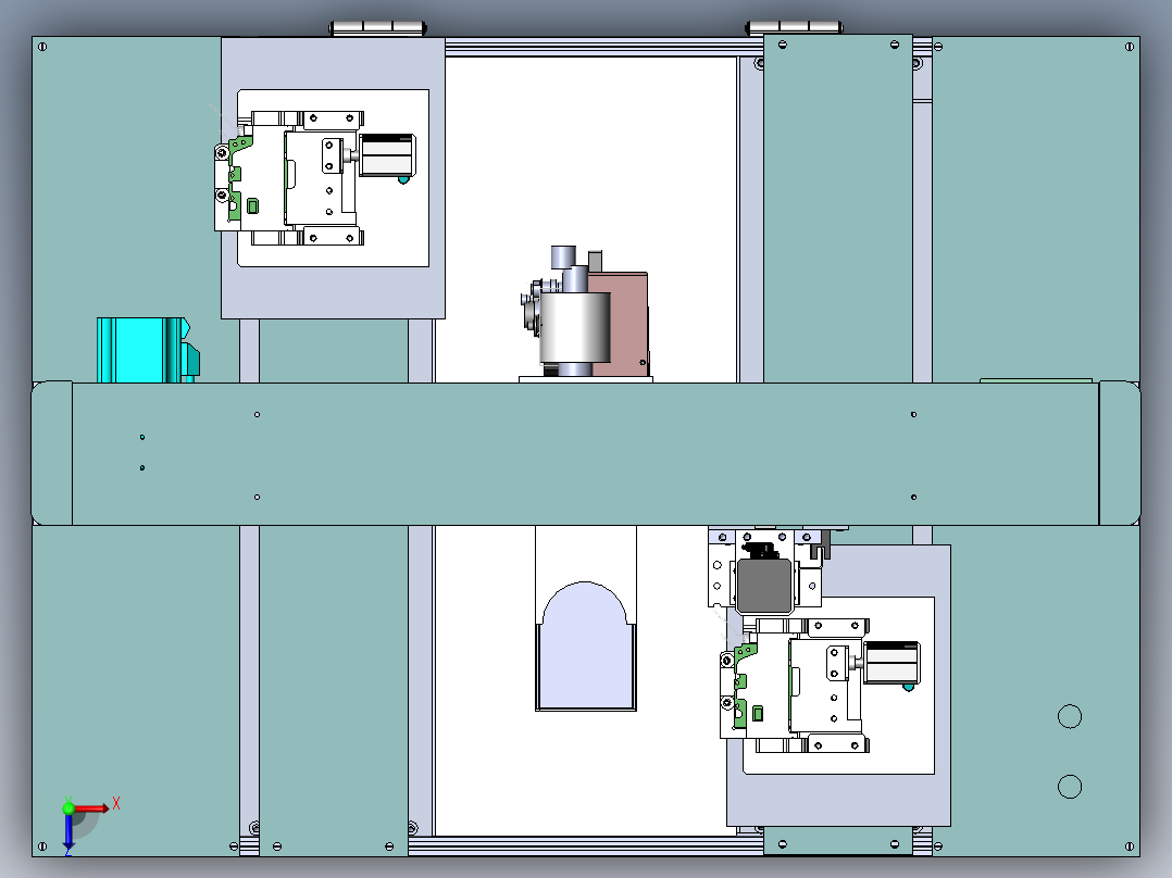 点胶机 3D模型俯视图
