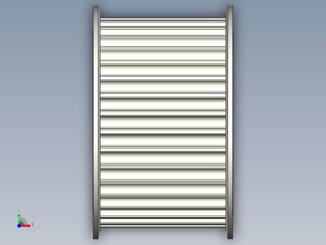 正时皮带轮-8--stp三维 3d模型设计图前视图