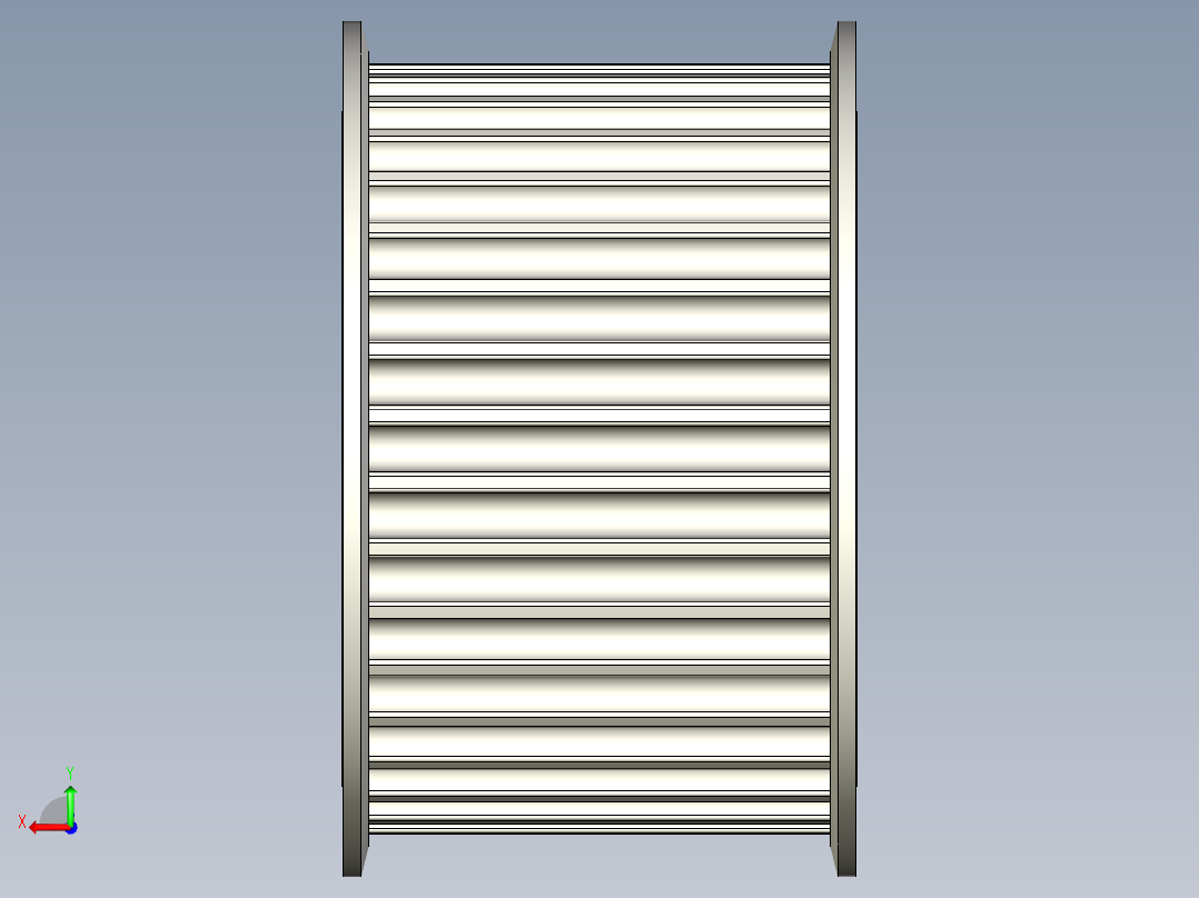 正时皮带轮-8--stp三维 3d模型设计图后视图
