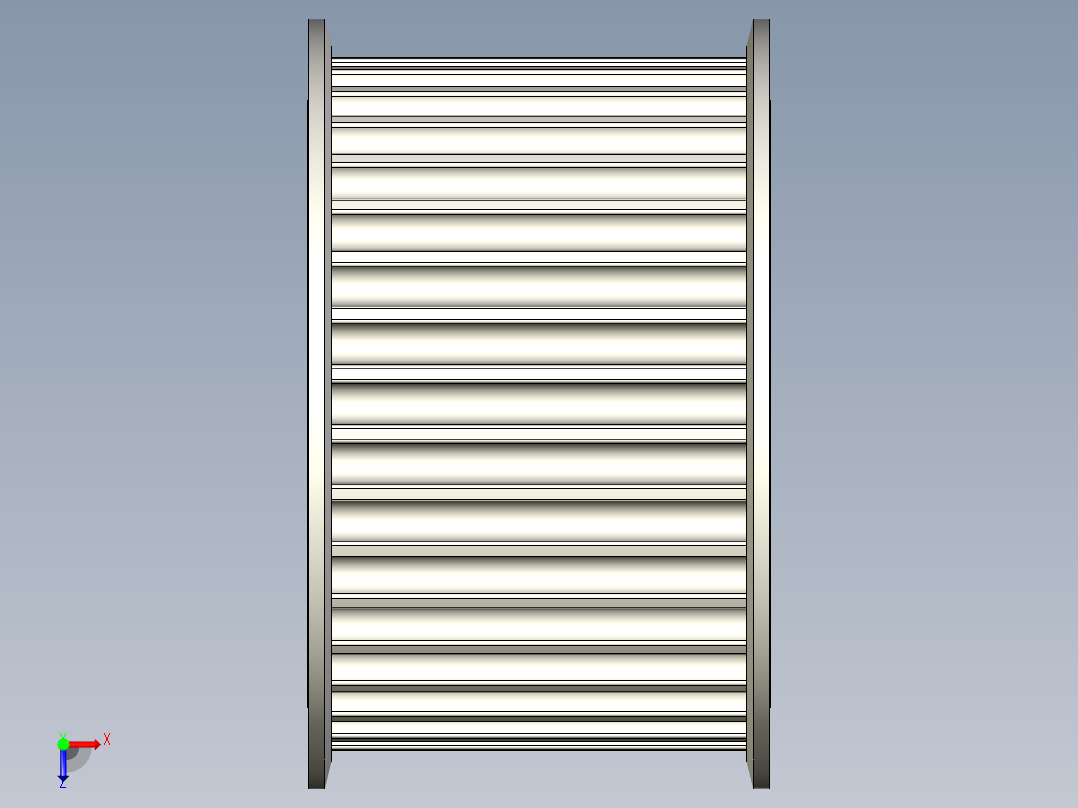 正时皮带轮-8--stp三维 3d模型设计图俯视图