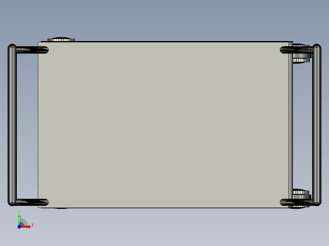 医院用实验室推车前视图