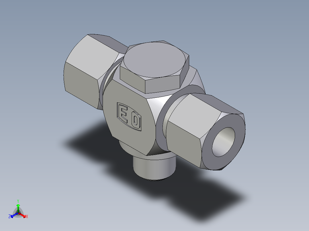 卡套式工业通用硬管接头EO_High_pressure_banjo_tee_TH10LRKD71