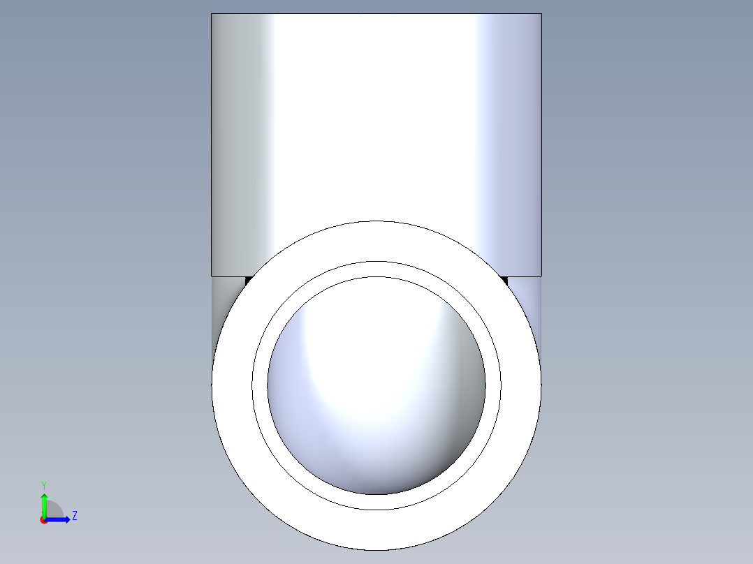 聚氯乙烯配件05-Sch80_90Elbow_SxS_806-007 _0.75in左视图