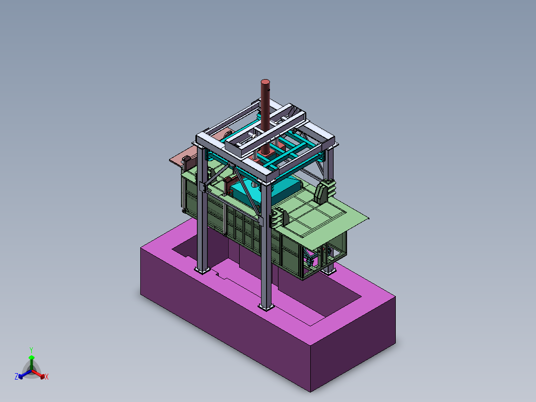 秸秆压块机含三维二维说明书1434461正等轴测图