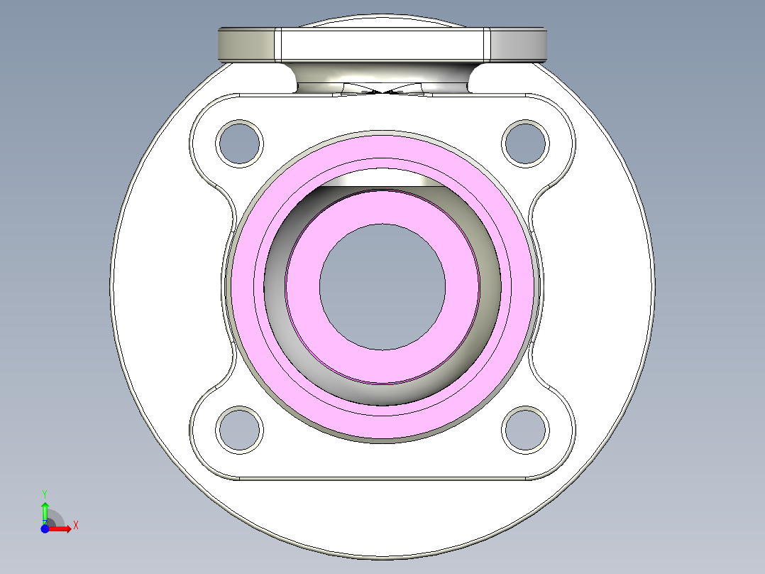 管道手动球阀-水管开关阀-手动阀门User Library-md52c150dn25_MD52C150DN25.BP前视图