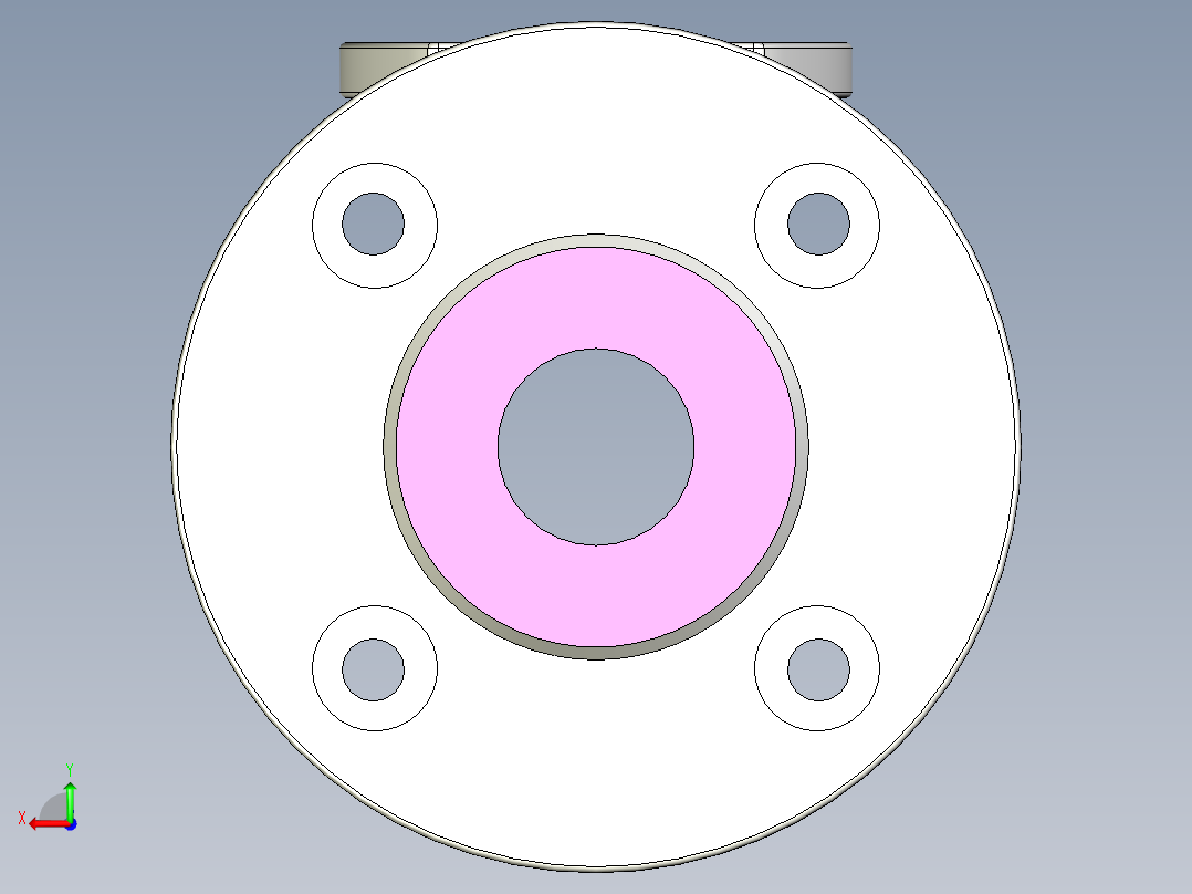 管道手动球阀-水管开关阀-手动阀门User Library-md52c150dn25_MD52C150DN25.BP后视图