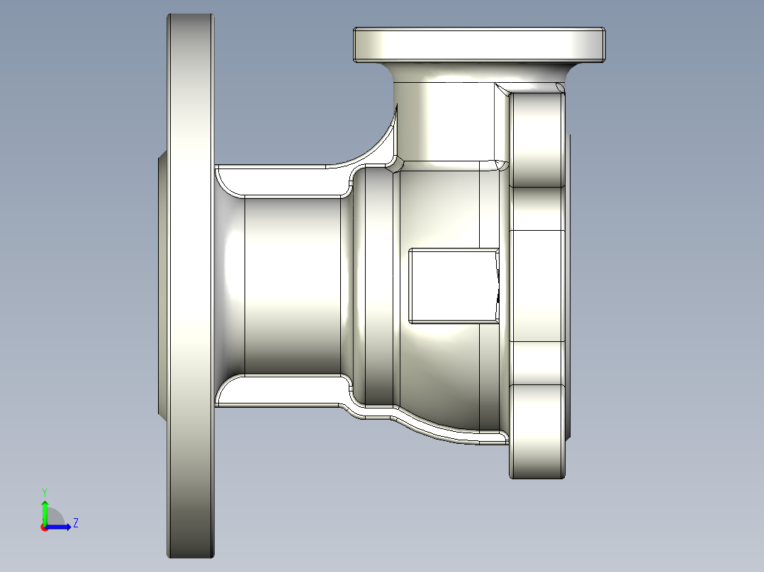 管道手动球阀-水管开关阀-手动阀门User Library-md52c150dn25_MD52C150DN25.BP左视图