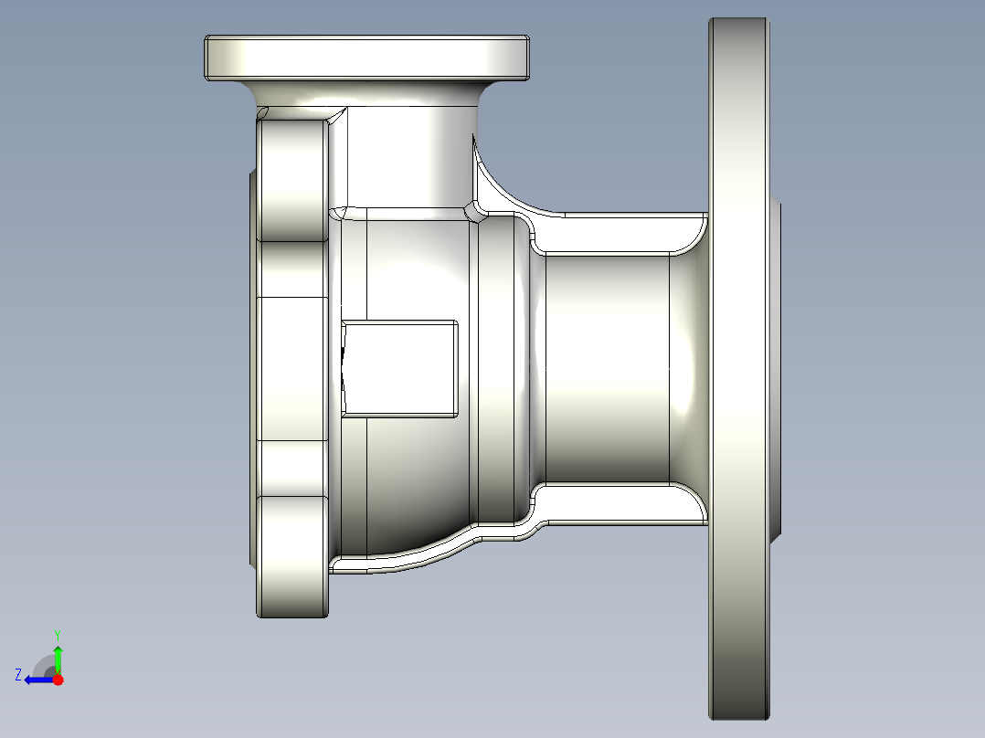 管道手动球阀-水管开关阀-手动阀门User Library-md52c150dn25_MD52C150DN25.BP右视图