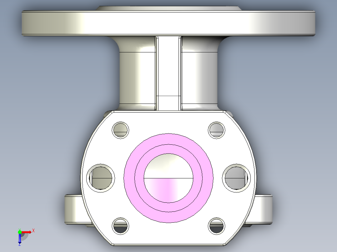 管道手动球阀-水管开关阀-手动阀门User Library-md52c150dn25_MD52C150DN25.BP俯视图