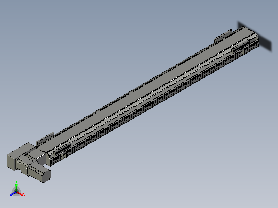直线模组LHB17-L40-S1600-BL设计图纸