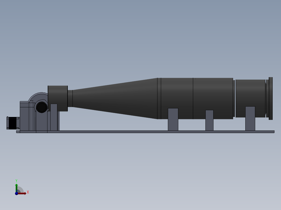调焦距装置前视图