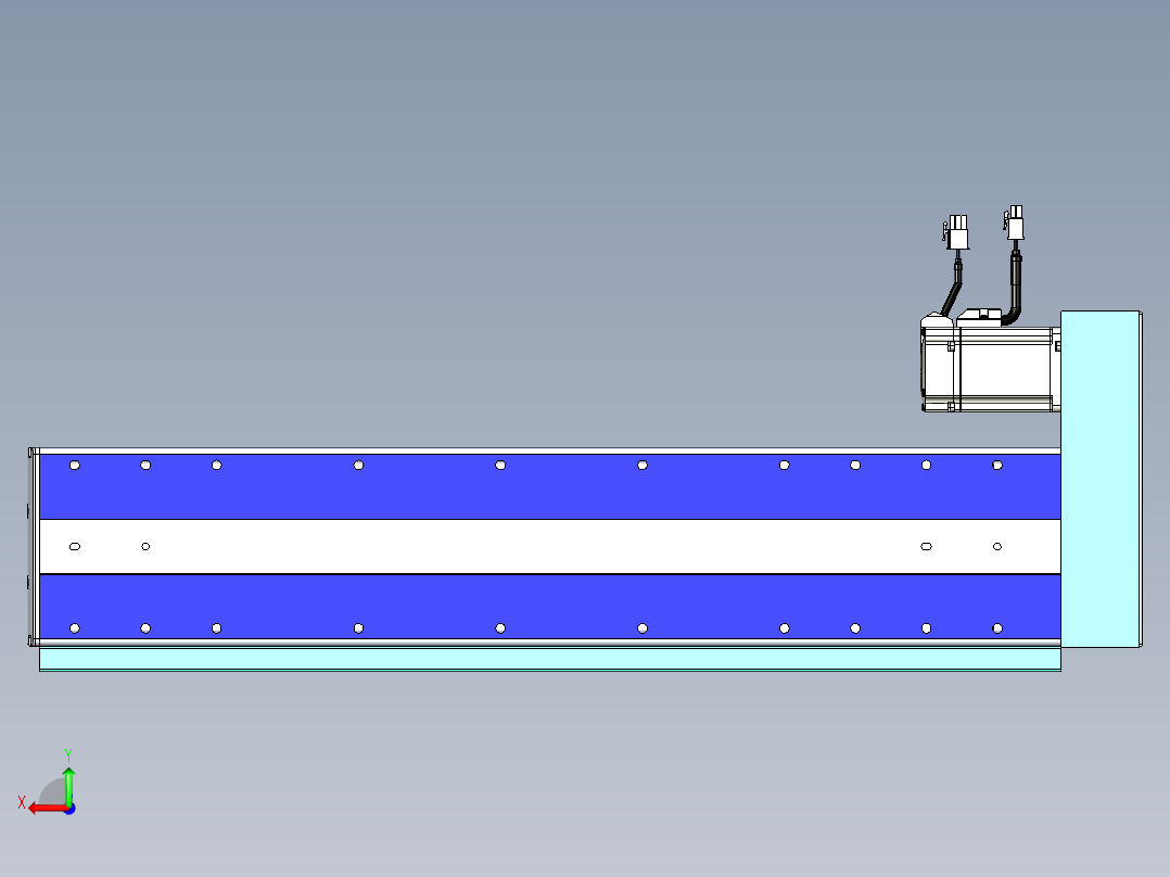 VF丝杆传动-一般环境VF14-Lxx-C-S450-BR-ZP40-C3后视图