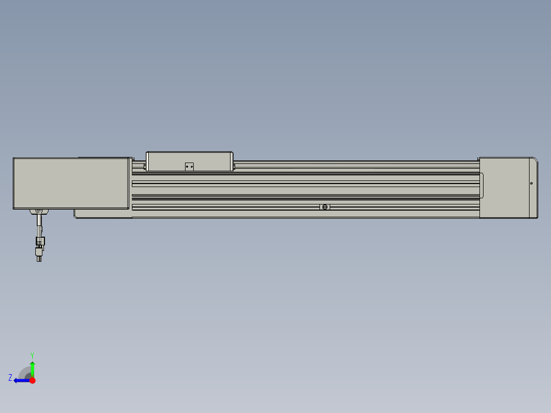 威洛博直线电机模组EB8-L100-S400-BL-P75-MS3右视图