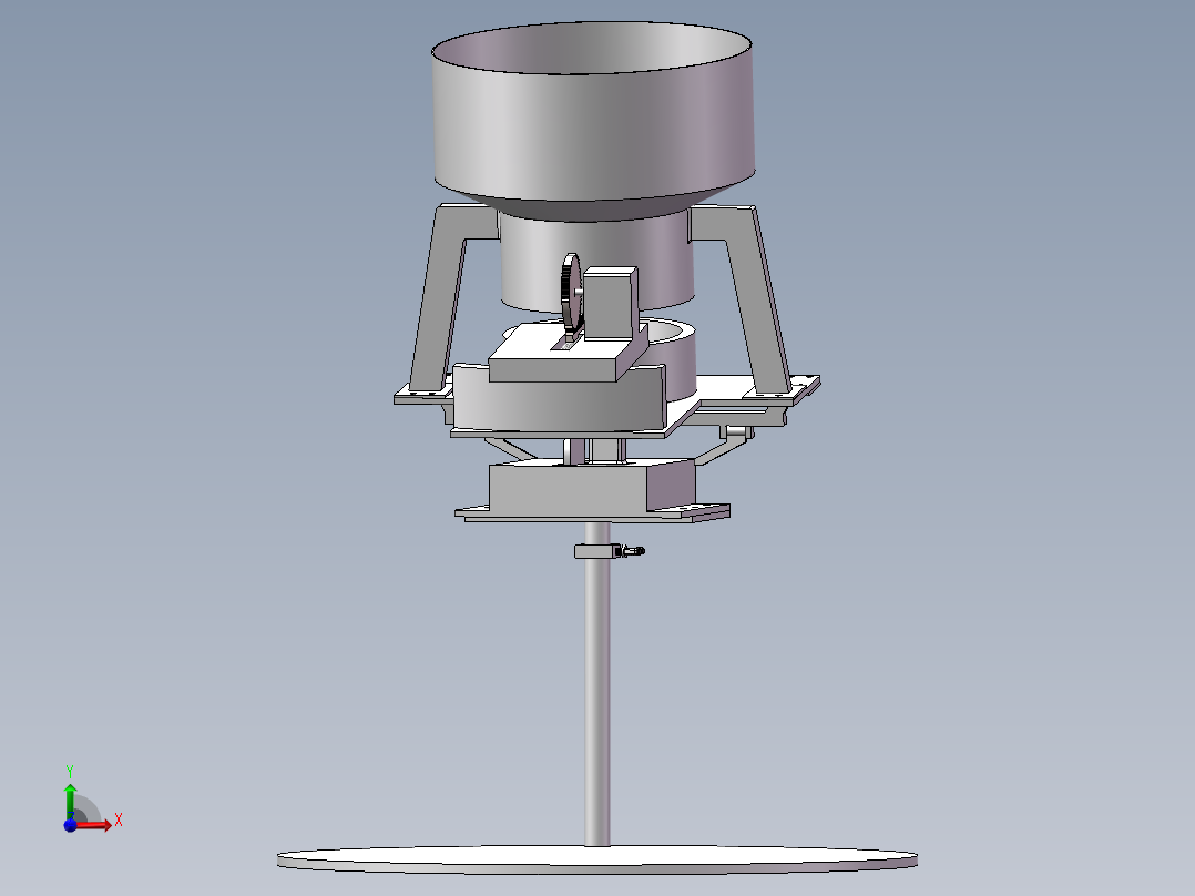 乒乓球发射装置前视图