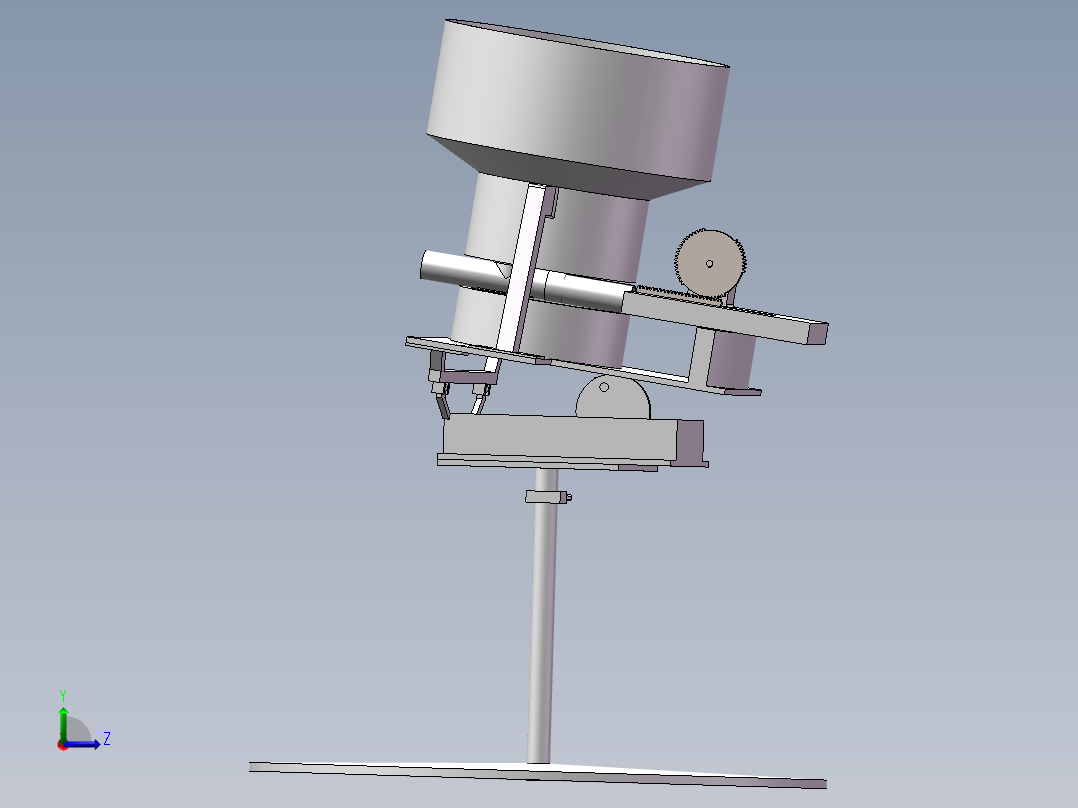 乒乓球发射装置左视图