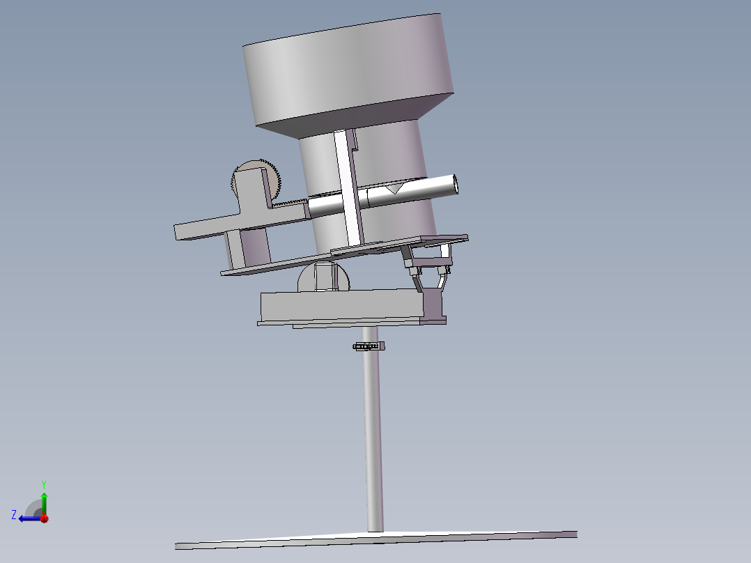 乒乓球发射装置右视图