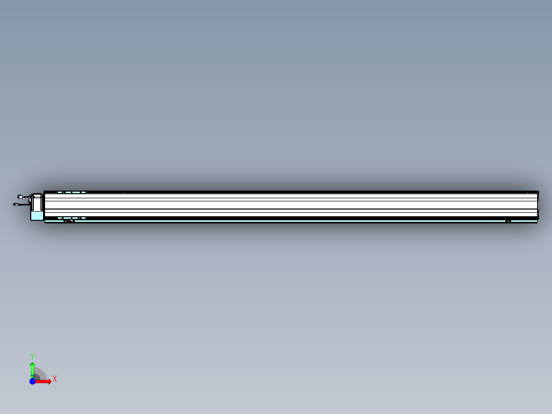 威洛博VBF同步带传动一般环境VBF14-L45-S2150-BLU-ZP40-C3前视图