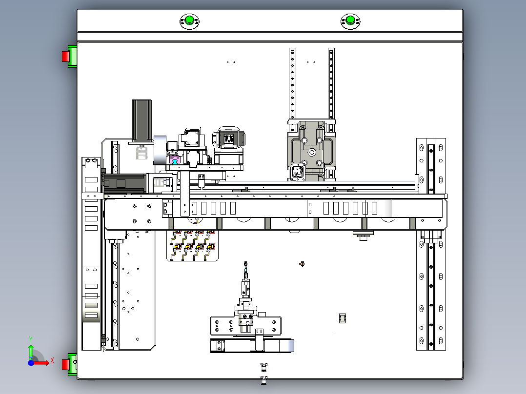 手机指纹模组组装设备_x_t前视图