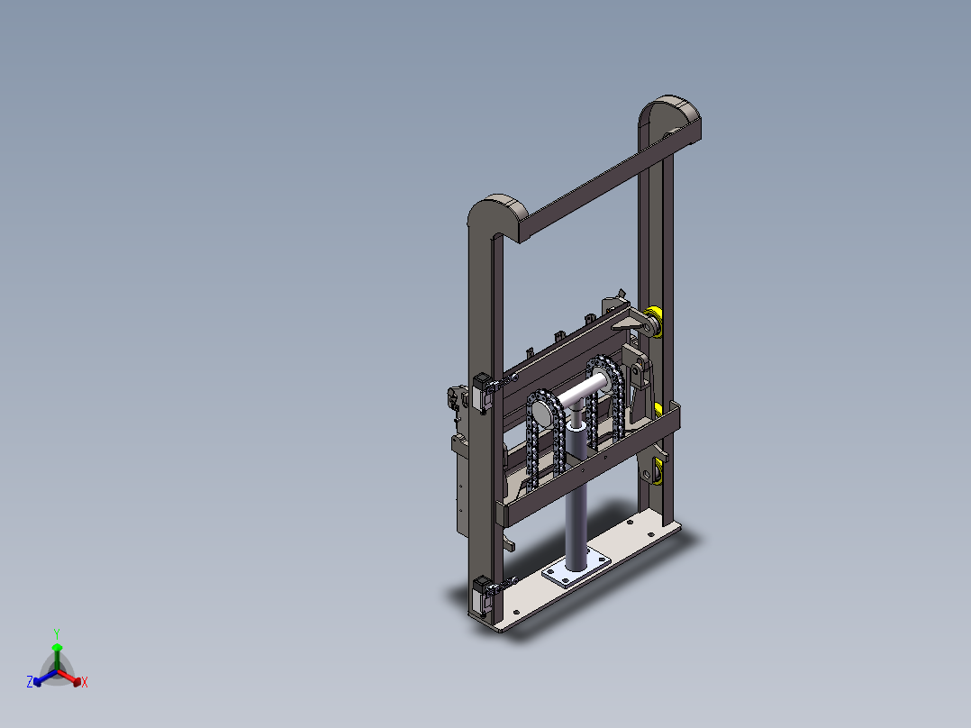 垃圾桶提升机sw16可编辑