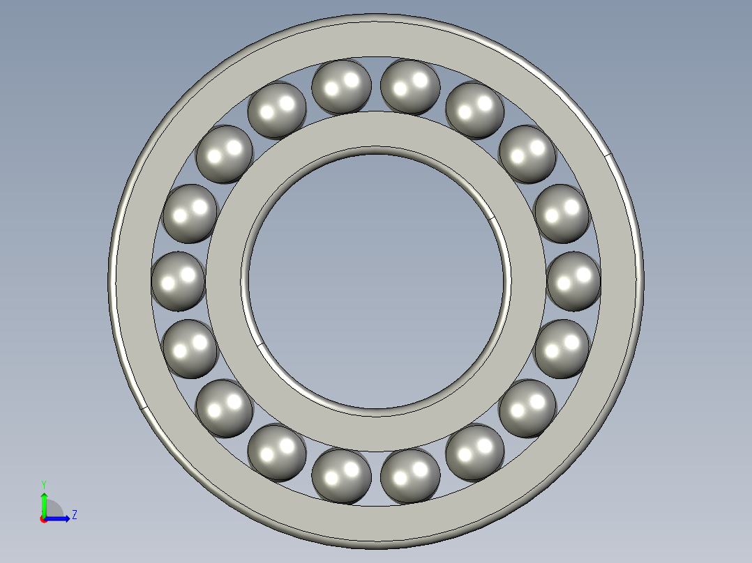 深沟球轴承6319左视图